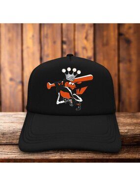 Baltimore Orioles Mens Trucker Hat Black Snapback 1966 Champions Baseball Cap